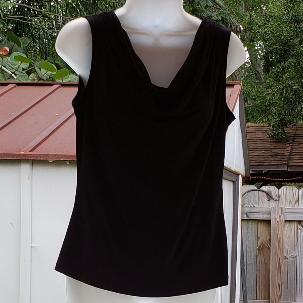 Calvin Klein Cowl Neck Black Top